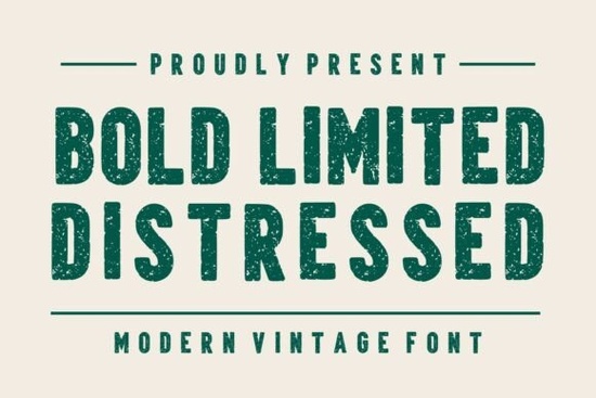 Bold Limited Distressed Font